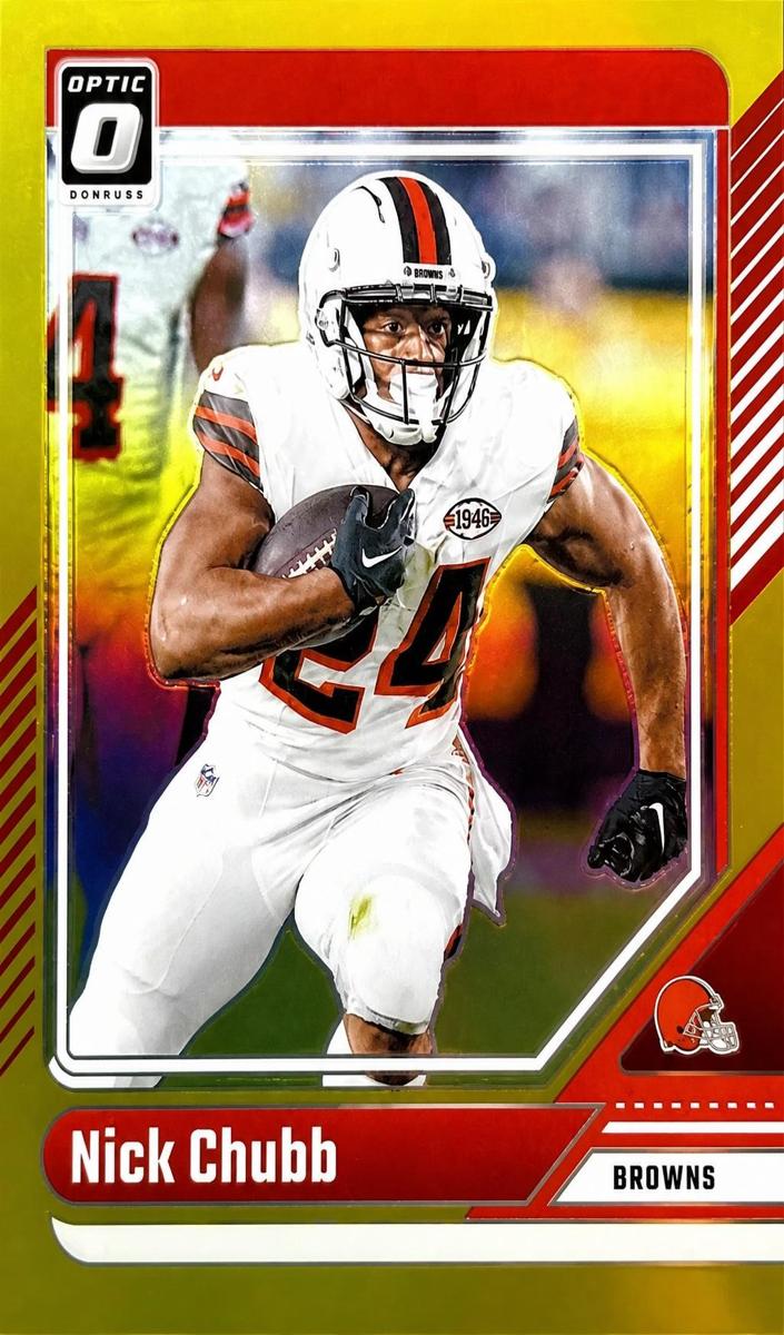 Nick Chubb 2024 Donruss Optic Football card