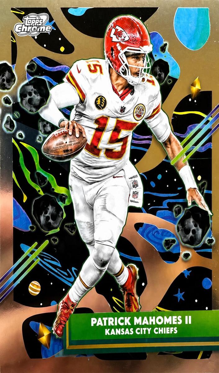 Patrick Mahomes II 2025 Cosmic Chrome card