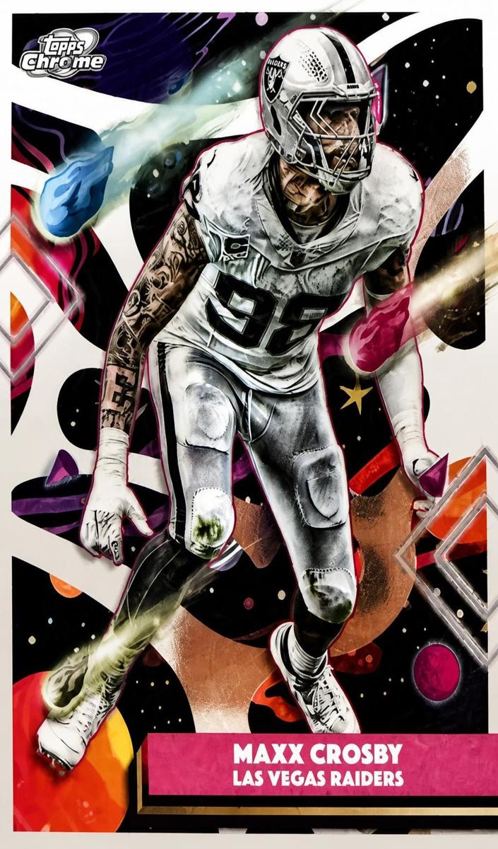 2025 Topps Cosmic Chrome Maxx Crosby [Purple Nebula Refractor] #52 card