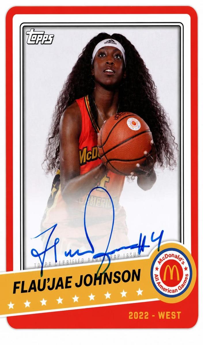 2022 Topps Chrome McDonald's All American Flau'jae Johnson #PA-FJ card