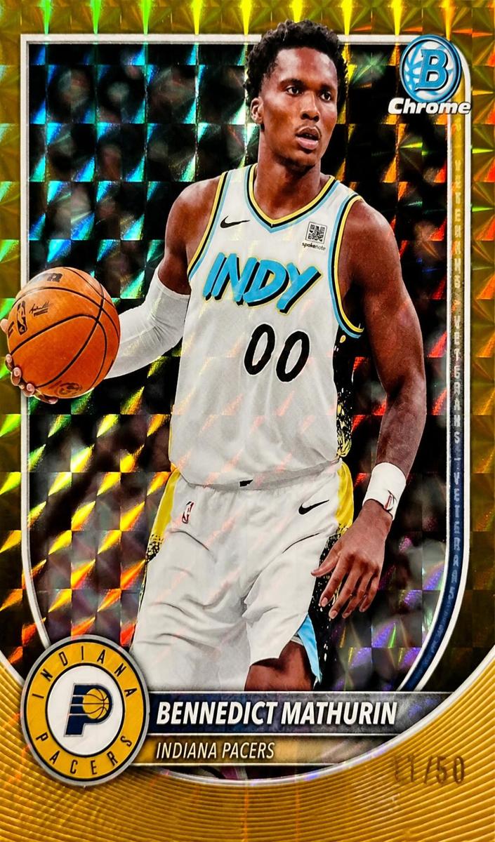 Bennedict Mathurin 2025 Bowman Basketball card