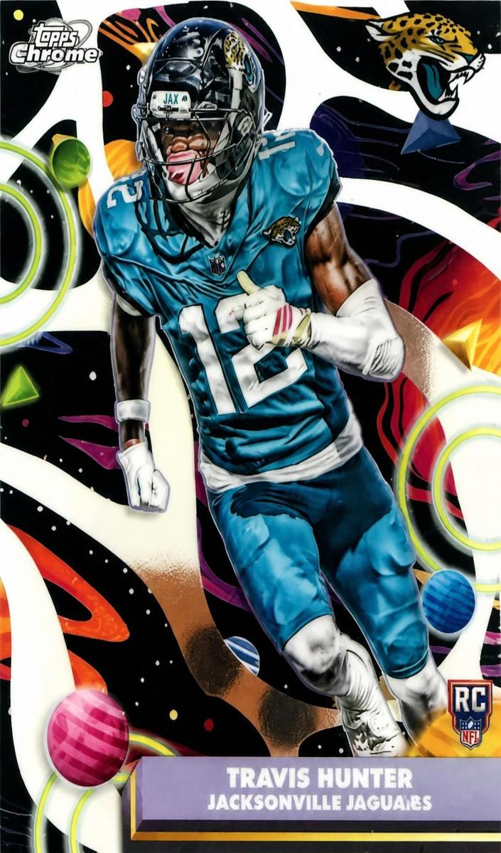 Travis Hunter 2025 Cosmic Chrome card