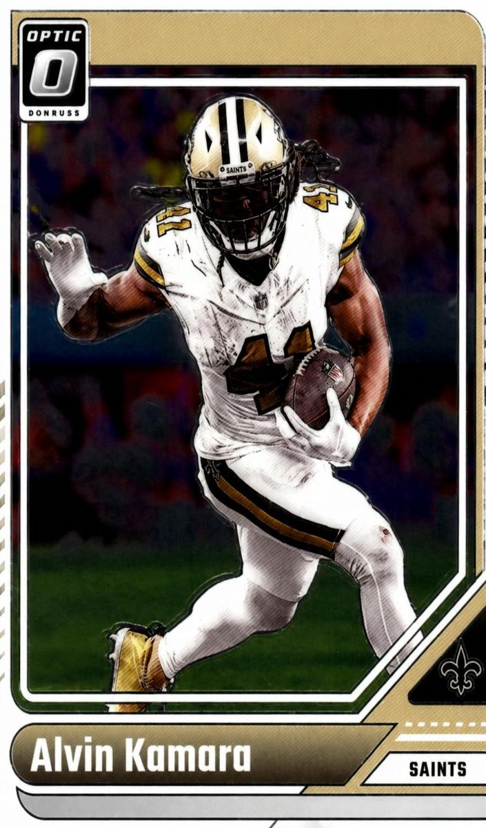 Alvin Kamara 2024 Donruss Optic Football card