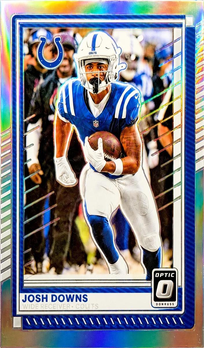 Josh Downs 2025 Donruss Optic Football card