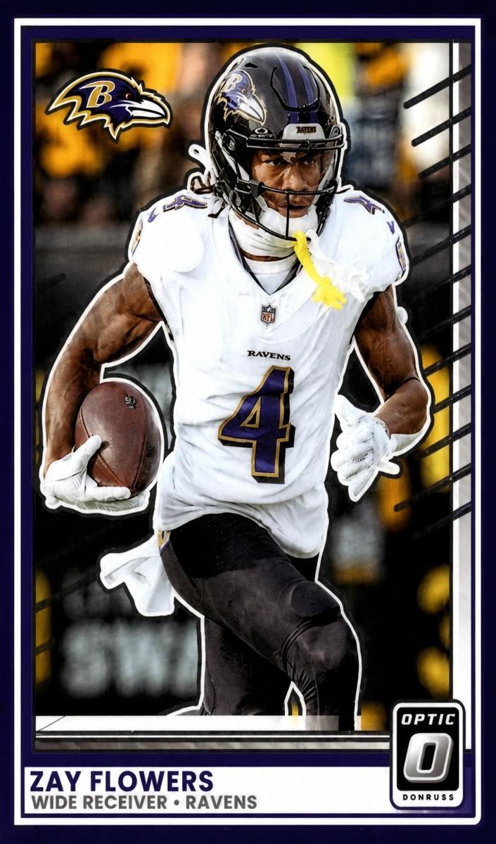 Zay Flowers 2025 Donruss Optic Football card