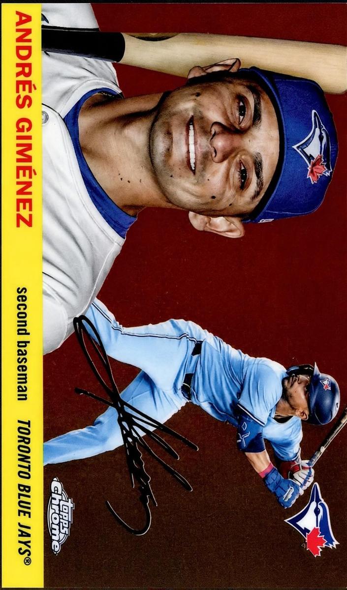 2025 Topps Chrome Platinum Andres Gimenez #6 card