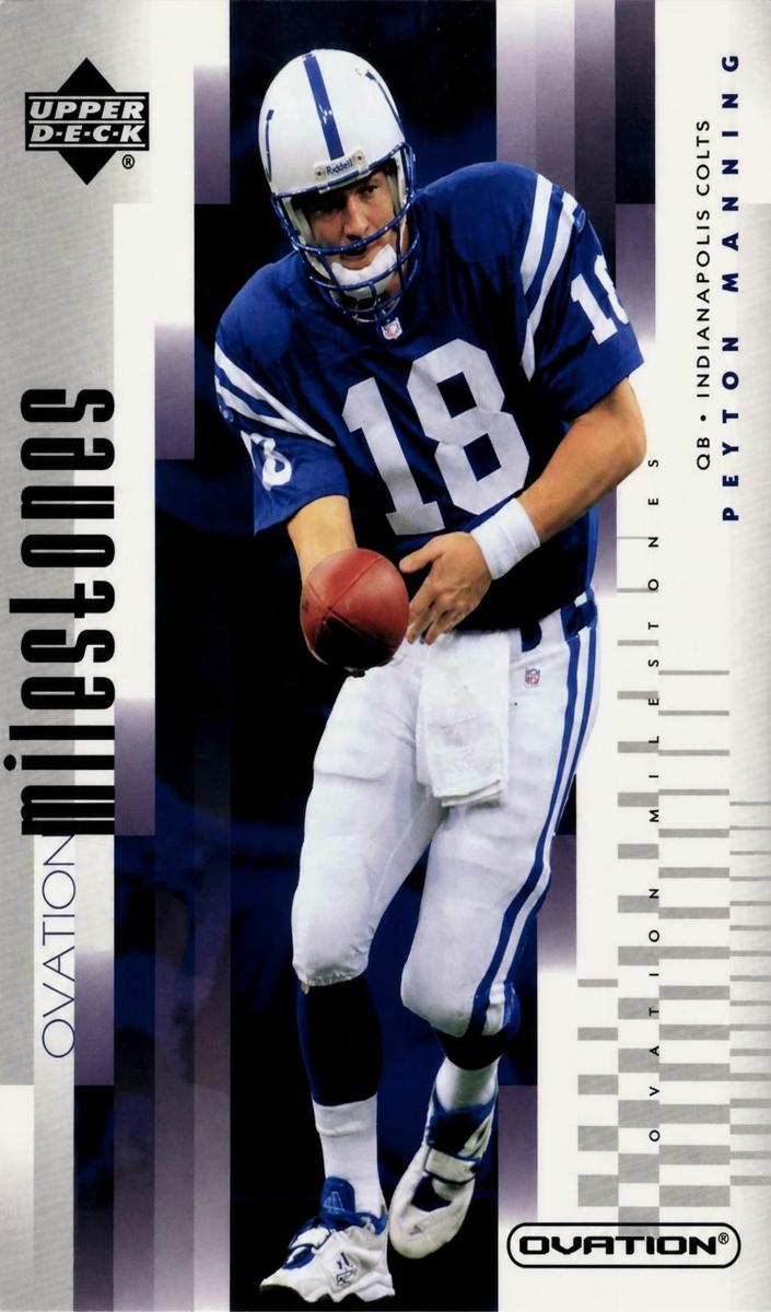 Peyton Manning 2002 Upper Deck Ovation Football OM-11 Base image