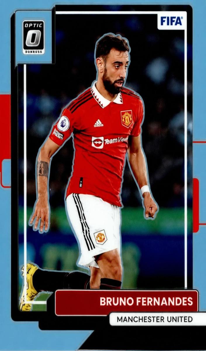 2022 Panini Donruss Bruno Fernandes [Red] #163 card