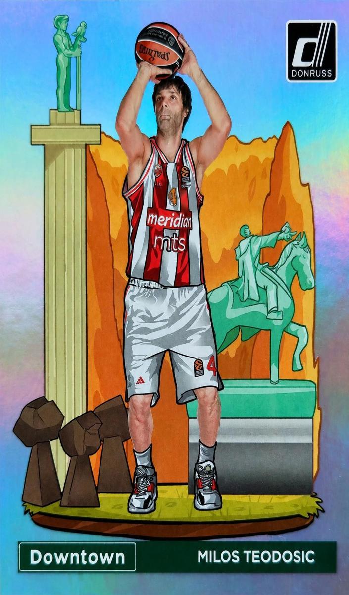 2023 Donruss Turkish Airlines EuroLeague Milos Teodosic #1 card