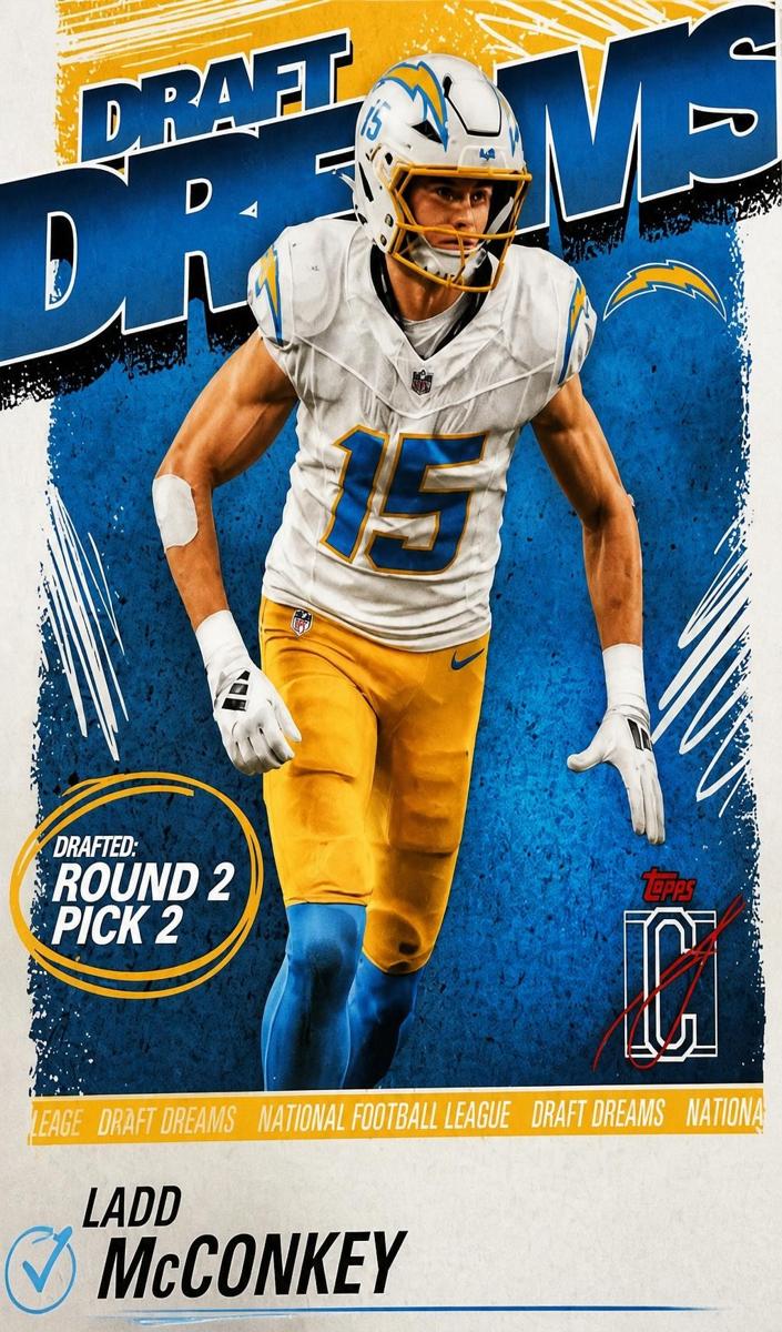 2025 Topps Signature Class Draft Dreams Ladd McConkey #DD-18 card
