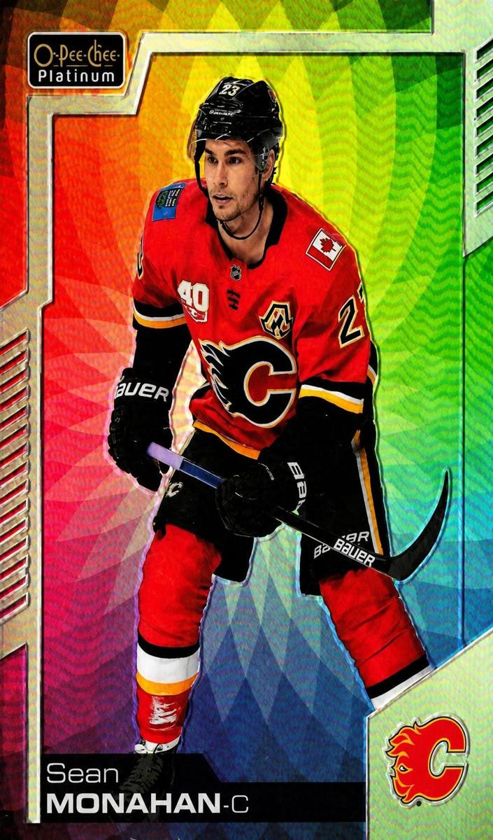 2020 O-Pee-Chee Platinum Sean Monahan [Orange Checkers] #117 card