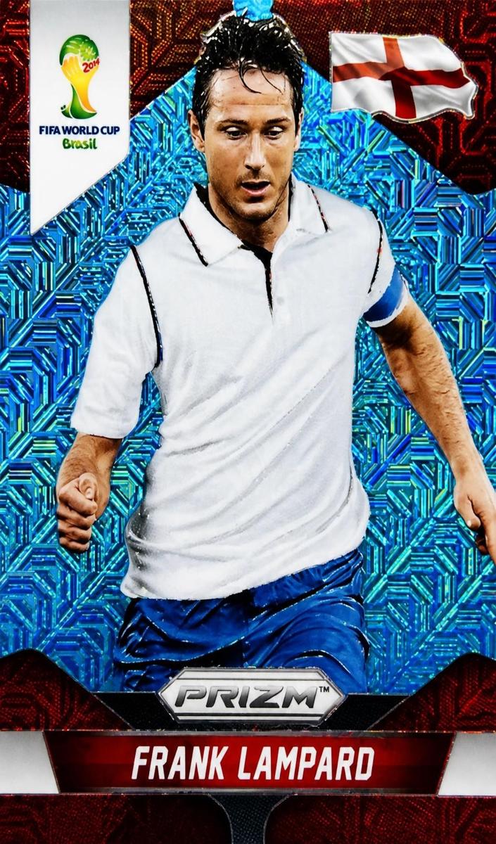 2014 Panini Prizm World Cup Frank Lampard [Blue Pulsar] #136 card