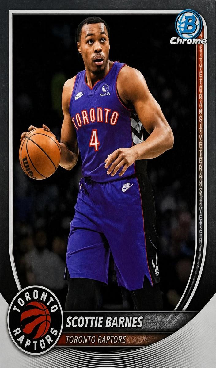 Scottie Barnes 2025 Bowman Basketball card