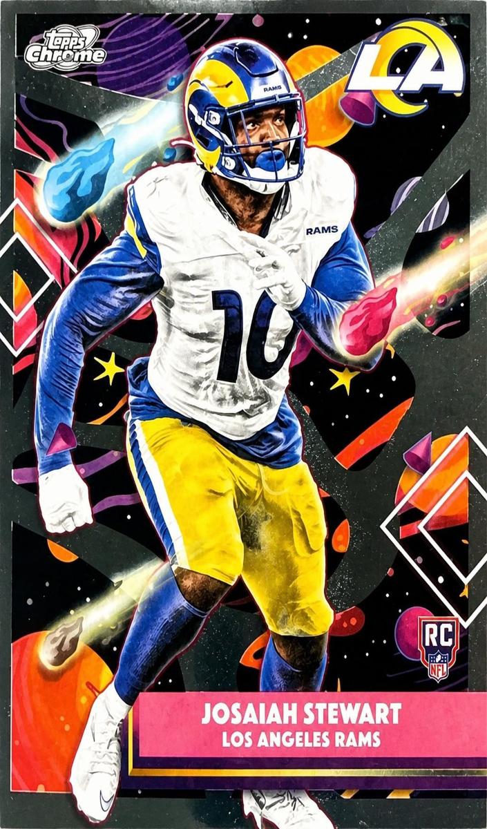 2025 Topps Cosmic Chrome Josaiah Stewart [White Hole Refractor] #159 card