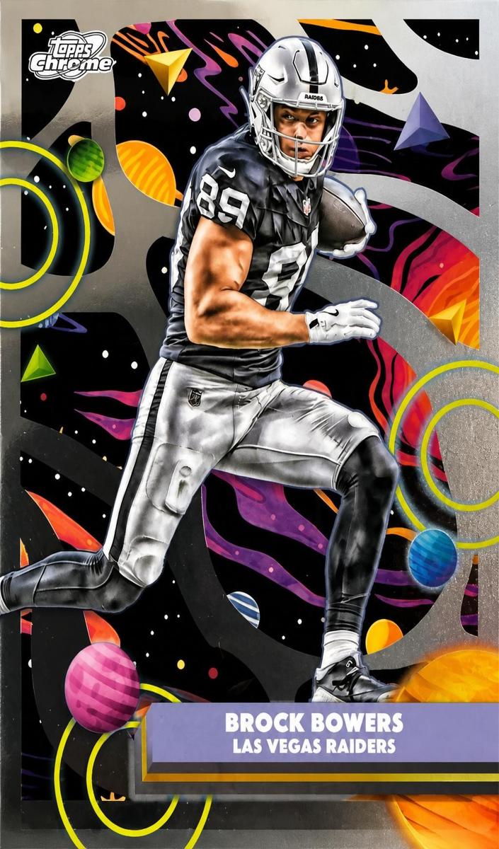 2025 Topps Cosmic Chrome Brock Bowers [White Hole Refractor] #51 card