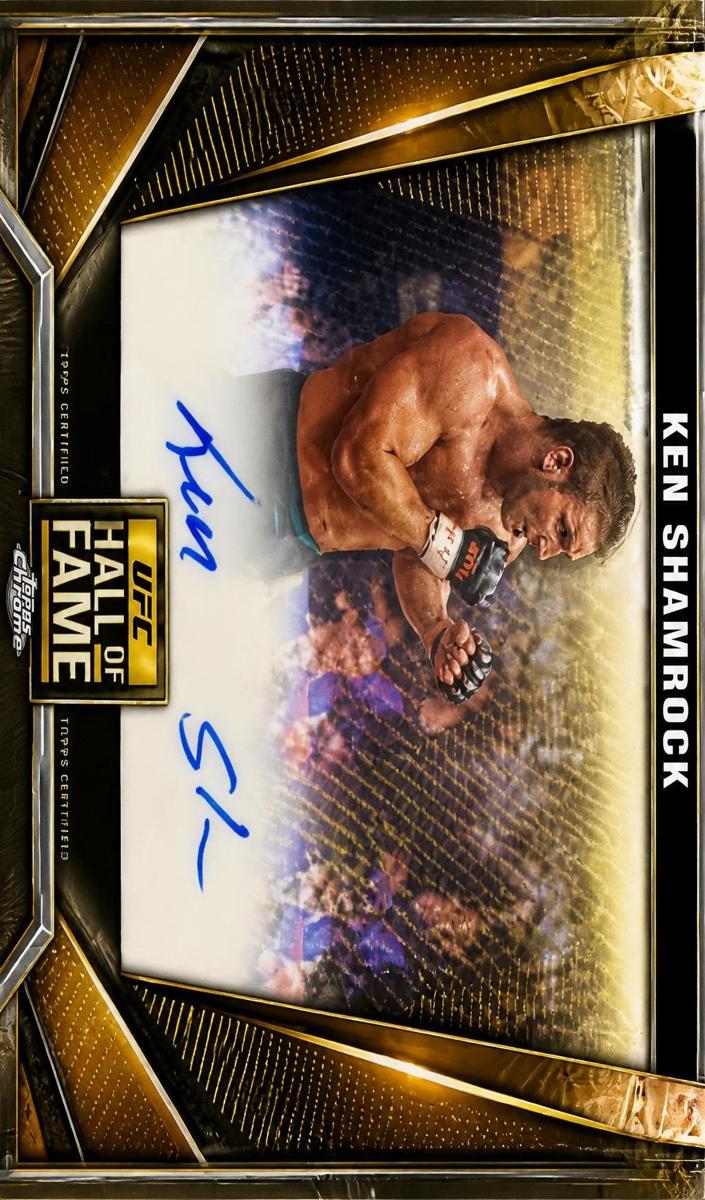 2024 Topps Chrome UFC Hall of Fame Autograph Ken Shamrock #HFA-KSH card