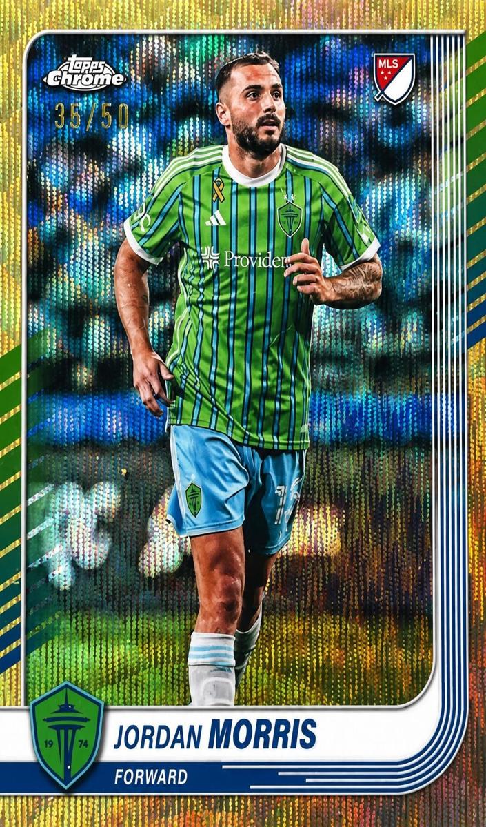 2025 Jordan Morris [Gold Wave Refractor] #125
