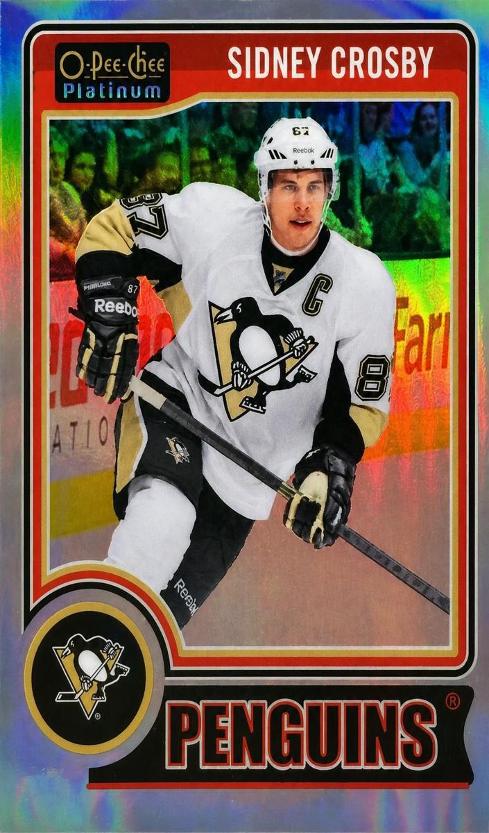 2014 O-Pee-Chee Platinum Sidney Crosby [Rainbow] #8 card