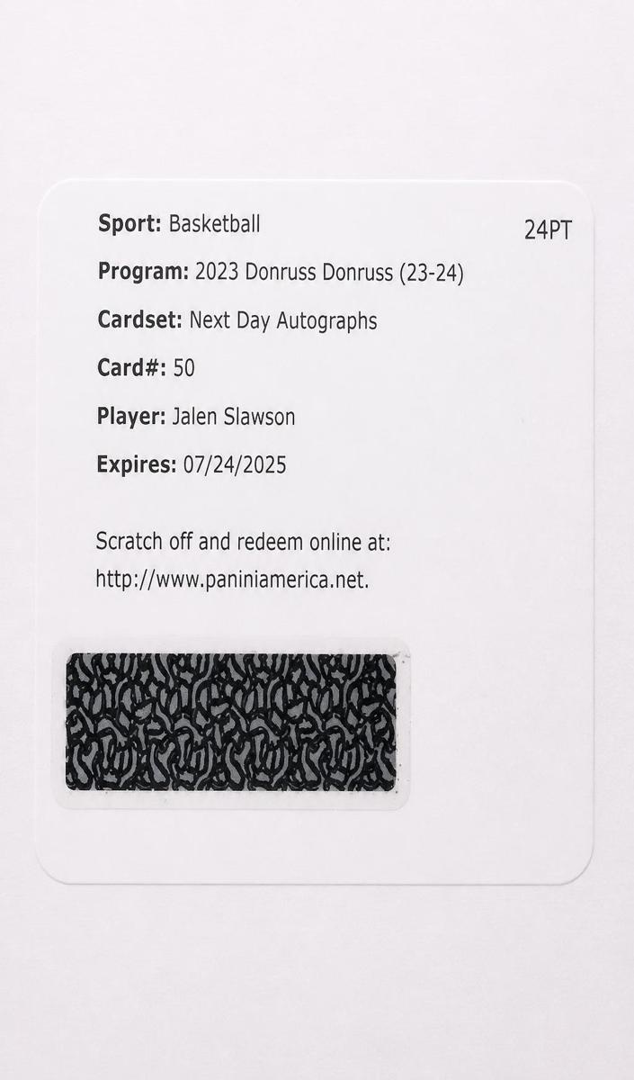2023 Jalen Slawson #ND-JSW