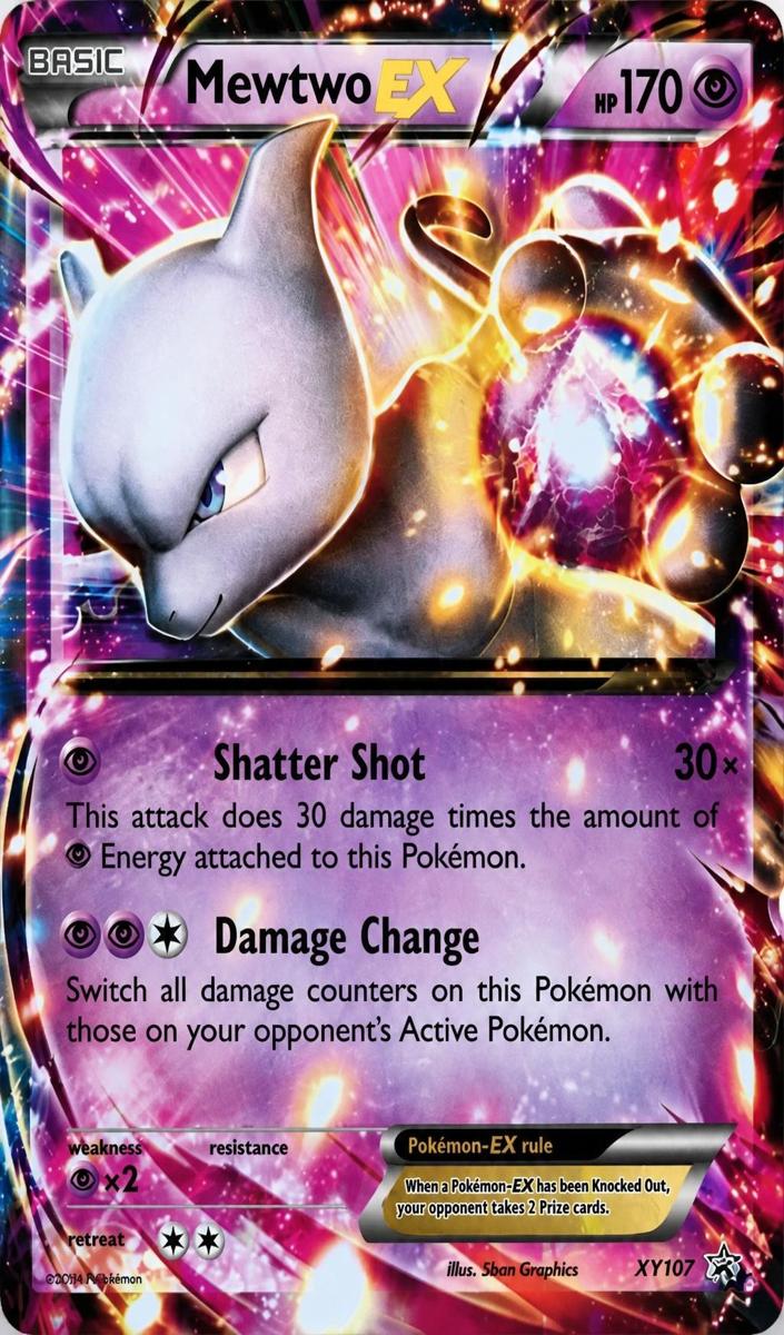 2016 Mewtwo EX #XY107