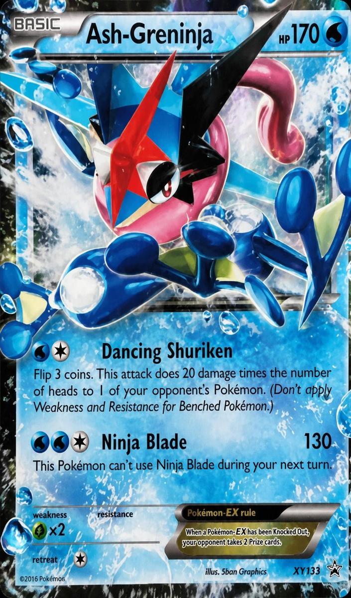 Ash-Greninja 2016 Pokemon XY Black Star Promo