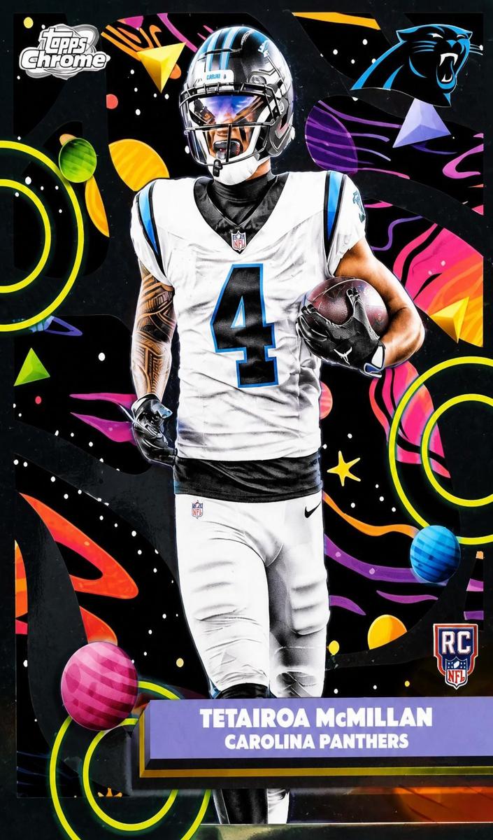 Tetairoa McMillan 2025 Cosmic Chrome card