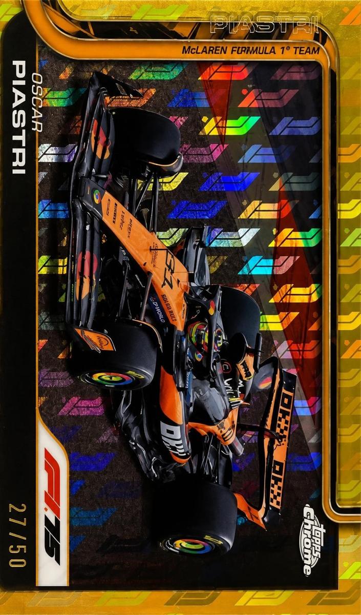 2025 Oscar Piastri [Gold Refractor] #78