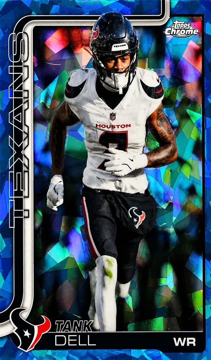 Tank Dell 2025 Topps Chrome Sapphire Football