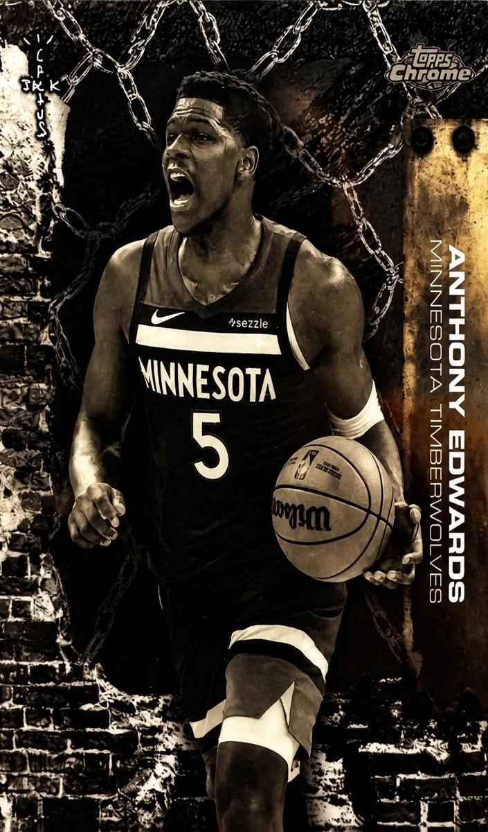 Anthony Edwards 2025-26 Chrome Cactus Jack Basketball card