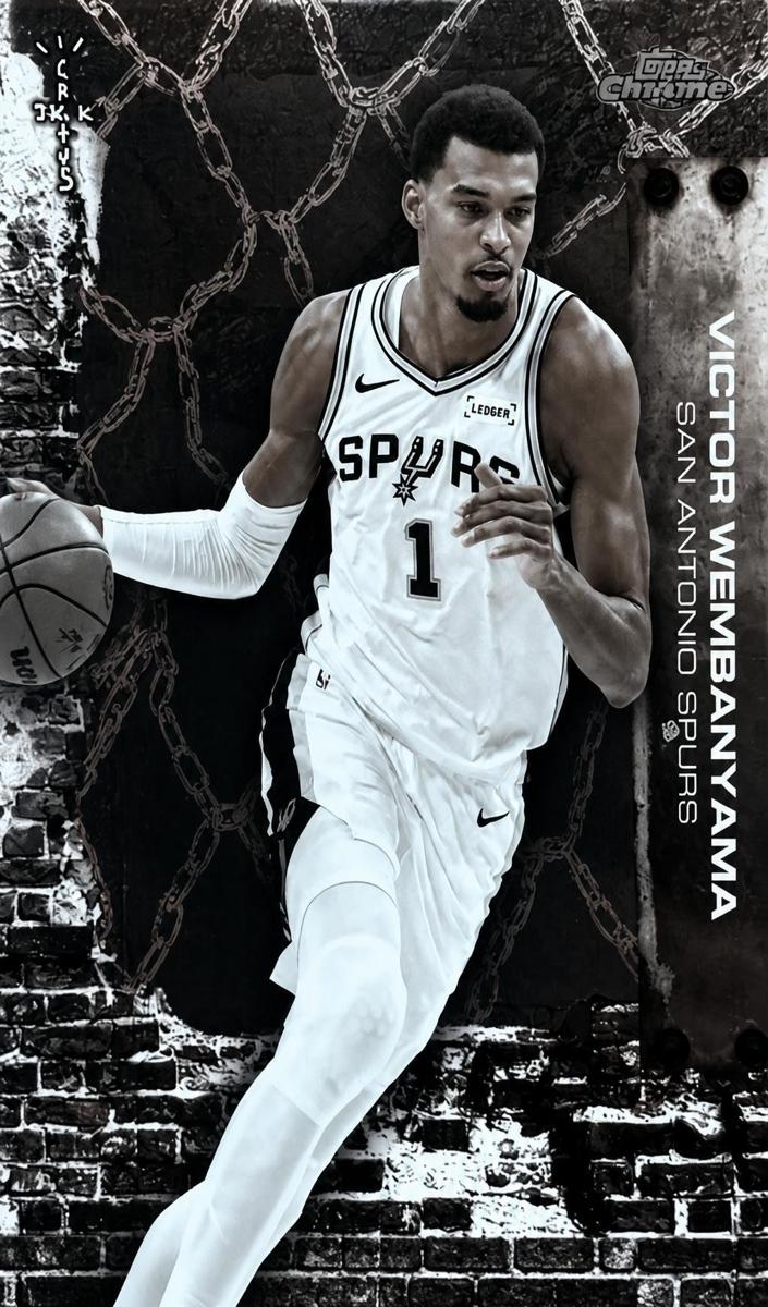 Victor Wembanyama 2025-26 Chrome Cactus Jack Basketball card