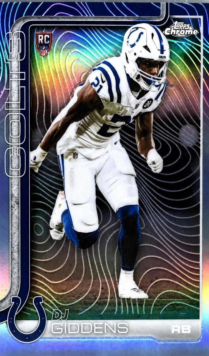 DJ Giddens 2025 Topps Chrome Etch Variation Football
