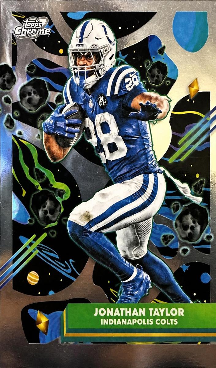 2025 Topps Cosmic Chrome Jonathan Taylor [Aqua Equinox Refractor] #42 card