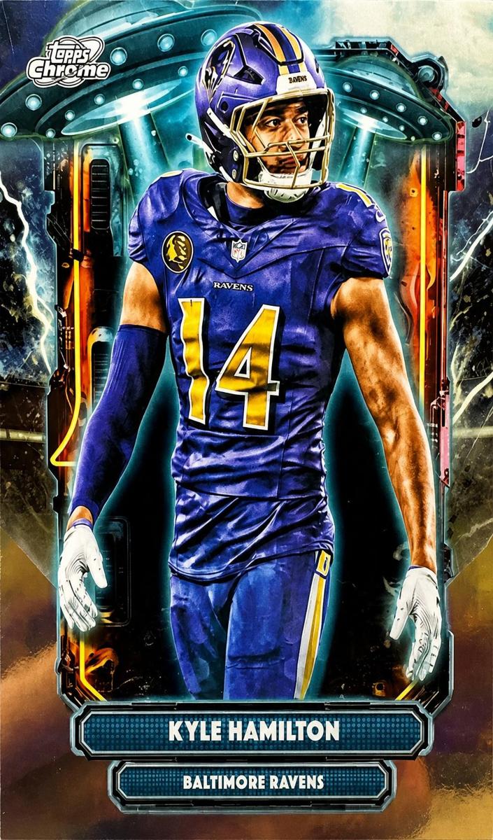 Kyle Hamilton 2025 Cosmic Chrome card