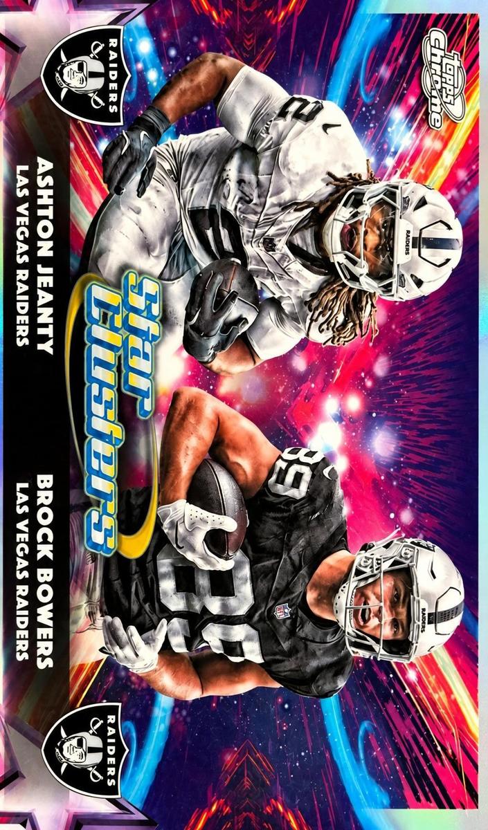 Ashton Jeanty / Brock Bowers 2025 Topps Cosmic Chrome Star Clusters Football