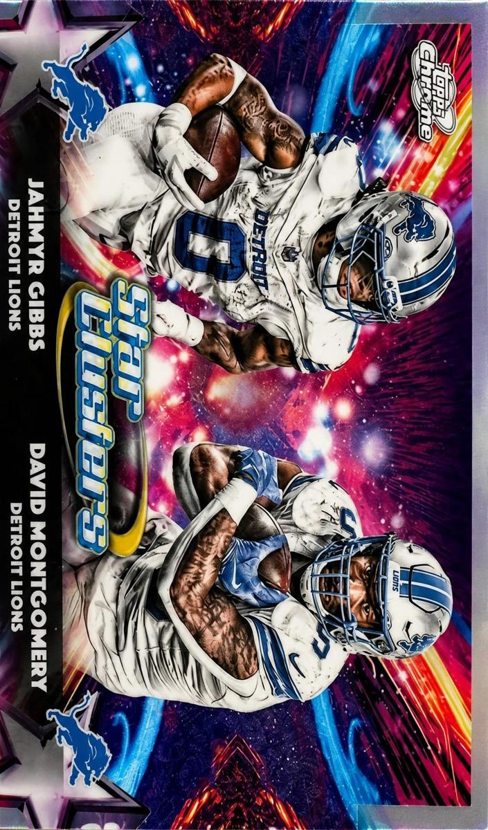 David Montgomery 2025 Cosmic Chrome card