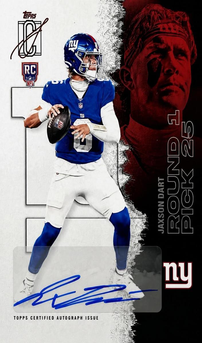 Jaxson Dart 2025 Signature Class card