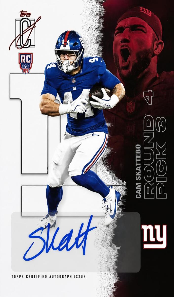 Cam Skattebo 2025 Signature Class card