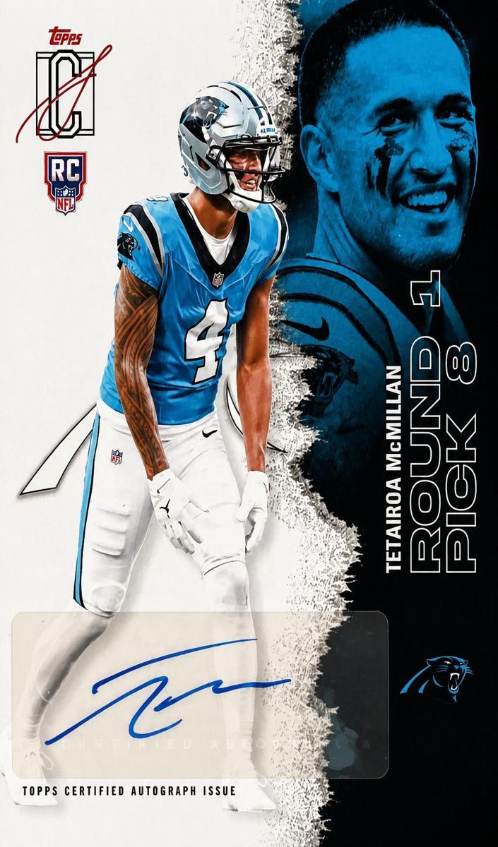 Tetairoa McMillan 2025 Signature Class card