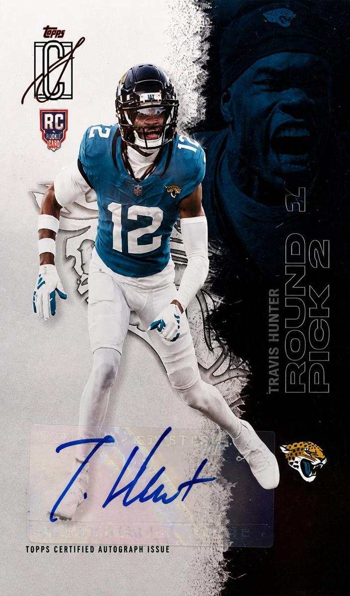 Travis Hunter 2025 Signature Class card