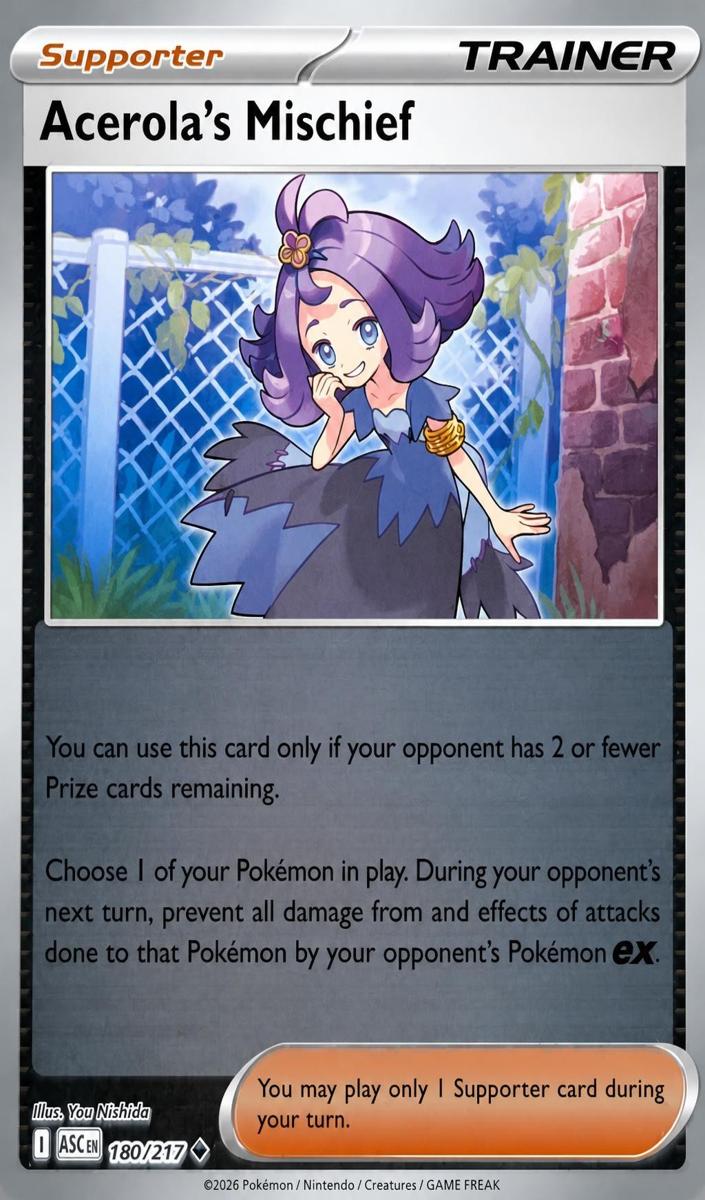 Acerola's Mischief 2026 Pokemon Mega Evolution Ascended Heroes