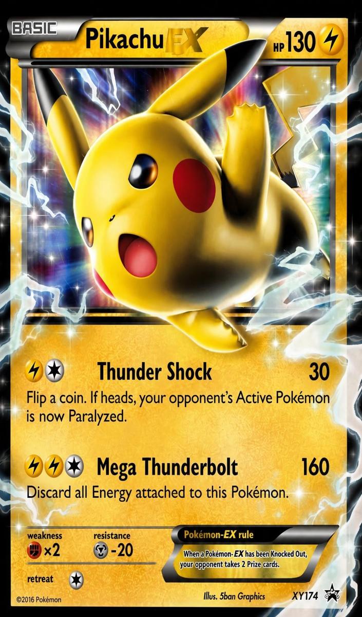 2016 Pikachu EX #XY174