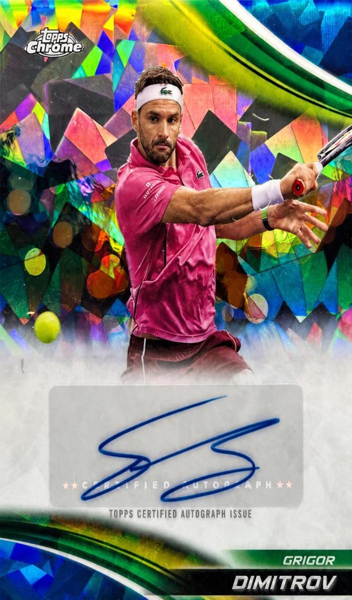 2025 Topps Chrome Sapphire Grigor Dimitrov #CA-GDV card