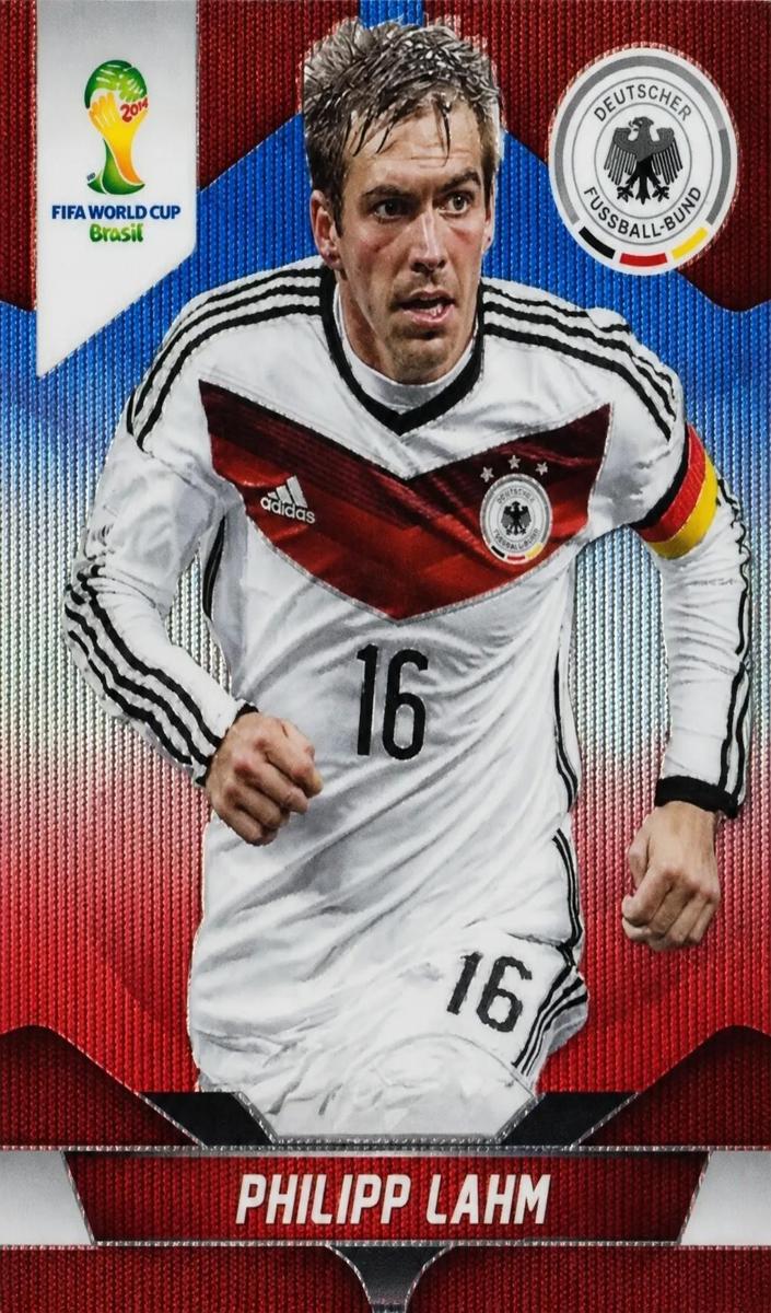2014 Philipp Lahm [Blue and Red Wave] #86