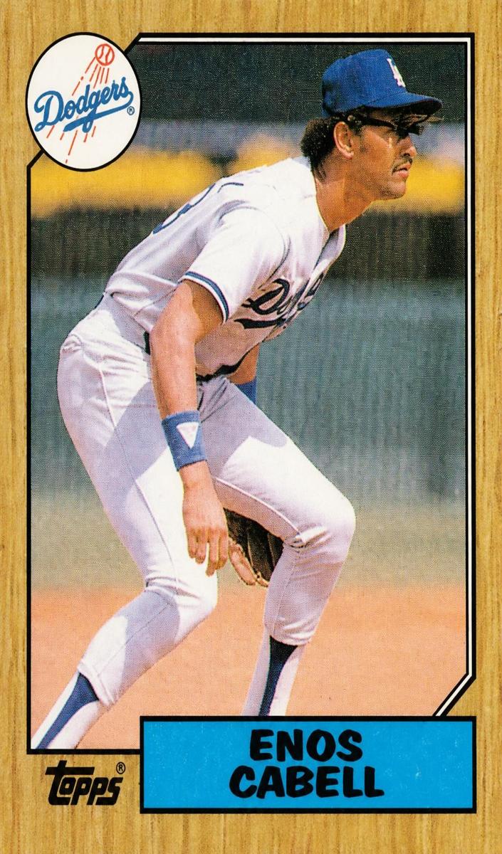 1987 Topps Enos Cabell #509 card