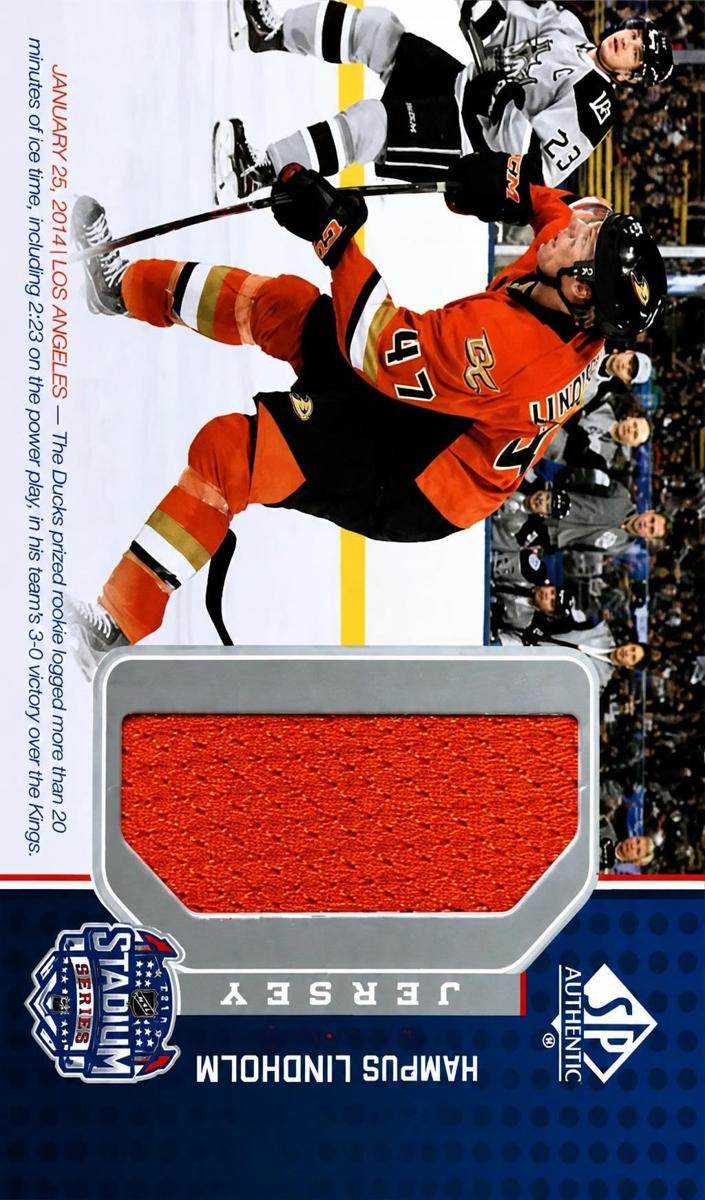 2014 SP Game Used Hampus Lindholm #SS-HL card
