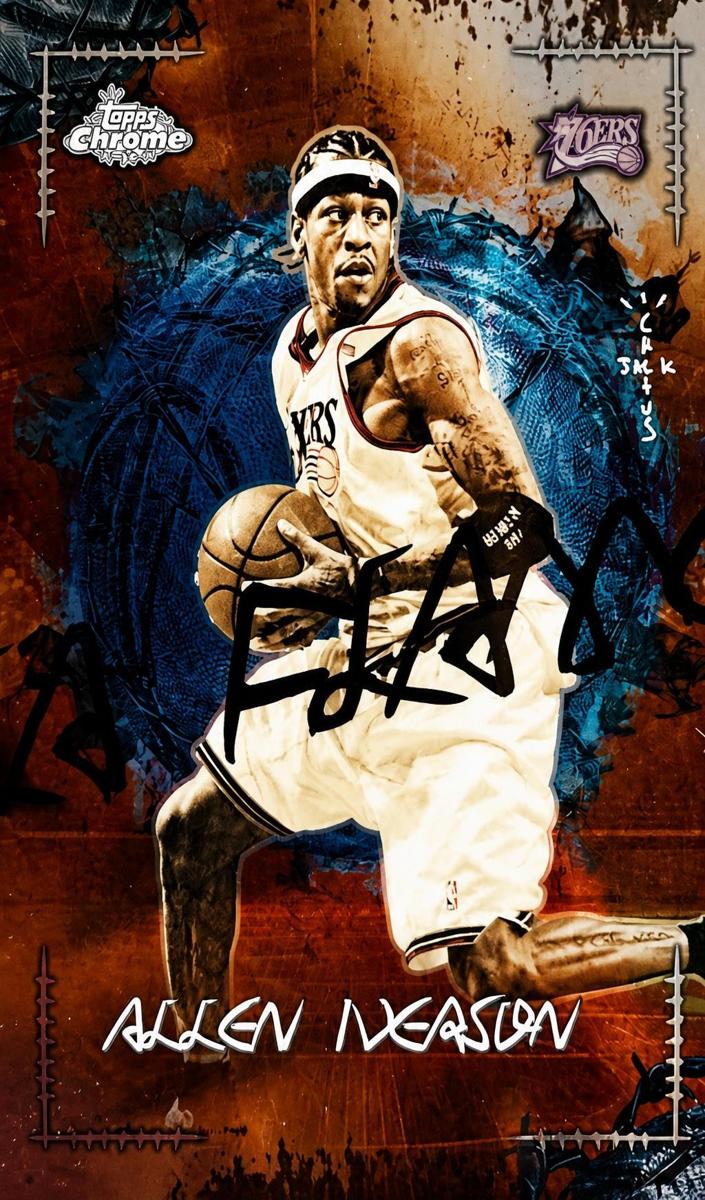 Allen Iverson 2025-26 Chrome Cactus Jack Basketball card