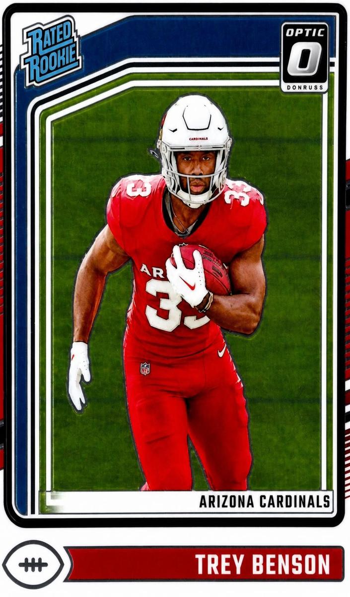 Trey Benson 2024 Donruss Optic Football card