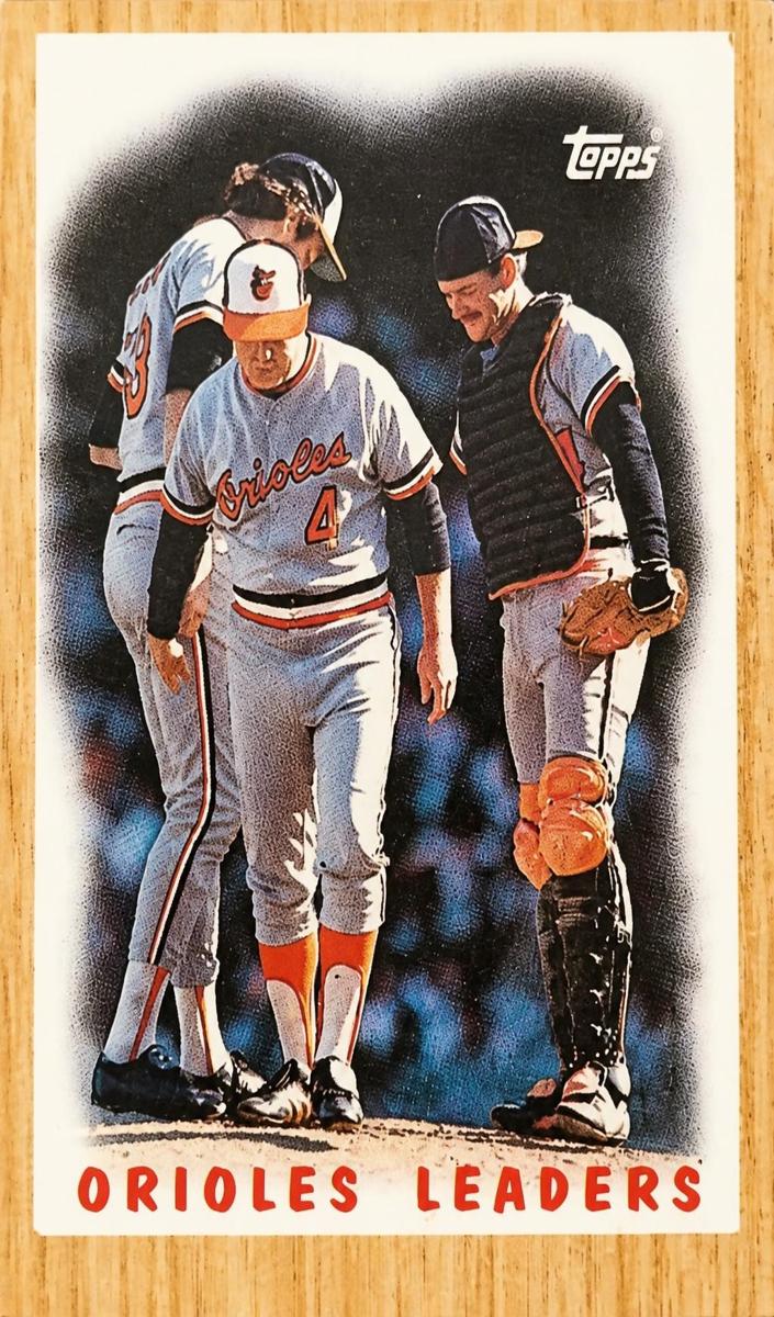1987 Topps Orioles Leaders #506 card