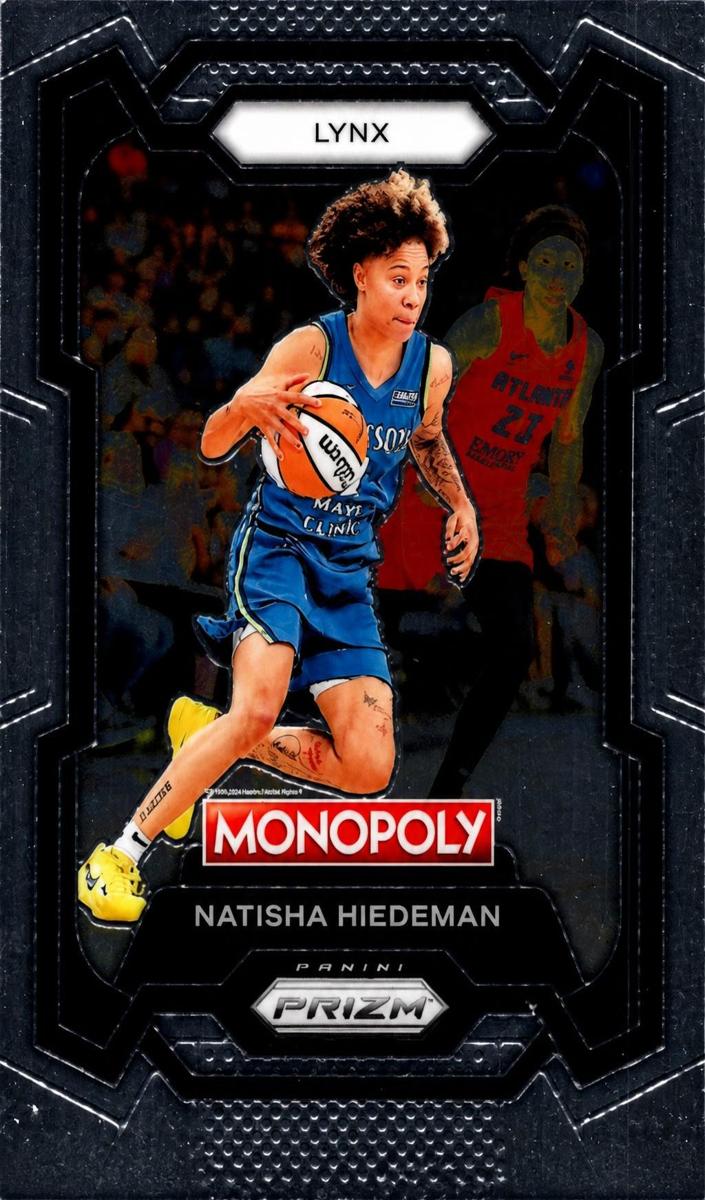 Natisha Hiedeman 2024 Prizm Monopoly WNBA card