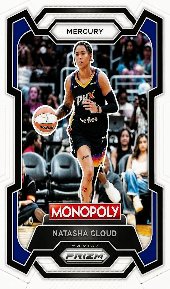 Natasha Cloud 2024 Prizm Monopoly WNBA card